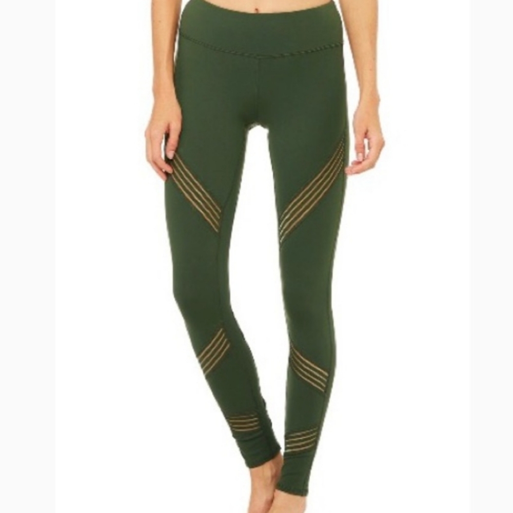 Alo Hunter Green Multi Leggings XS